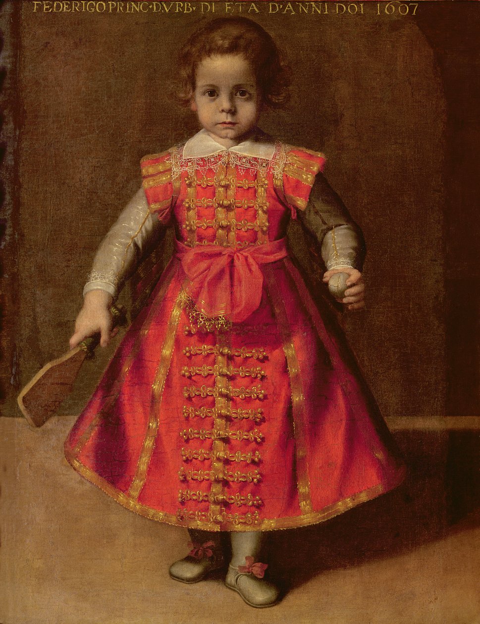 Federico Ubaldo della Rovere i en alder af 2, 1607 af Federico Barocci