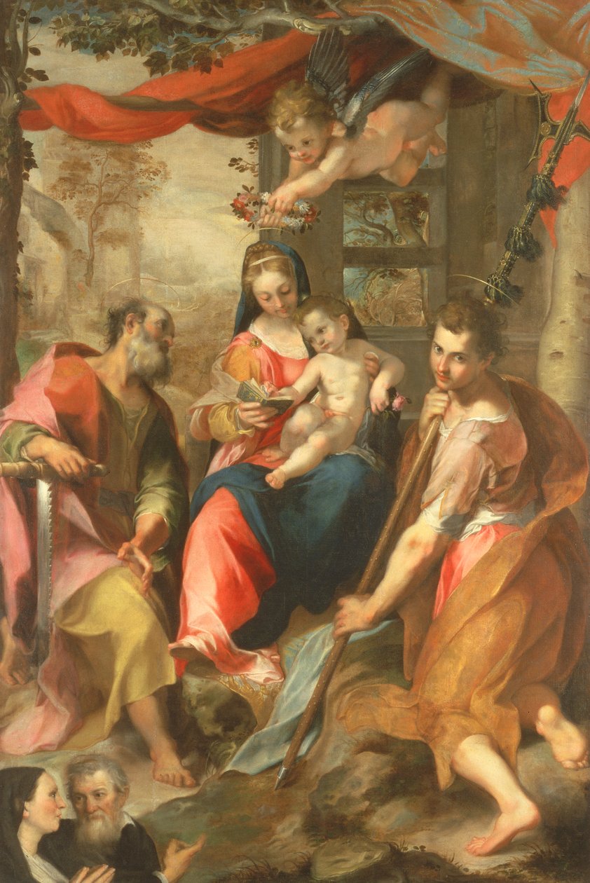 Madonna af San Simone med St. Simon af Federico Barocci