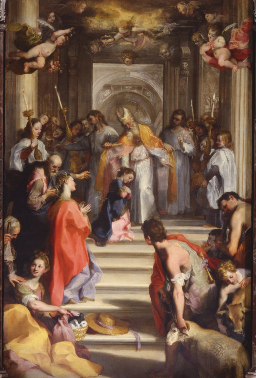 Præsentation i templet, 1593-94 af Federico Barocci