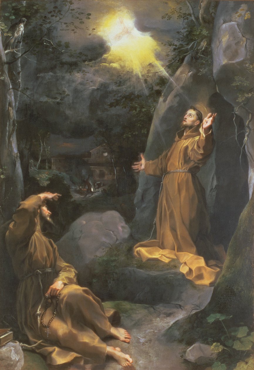 St. Francis modtager stigmata af Federico Barocci