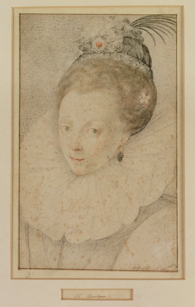 Portræt af dronning Elizabeth I (1533-1603) 1500-tallet af Federico Zuccaro