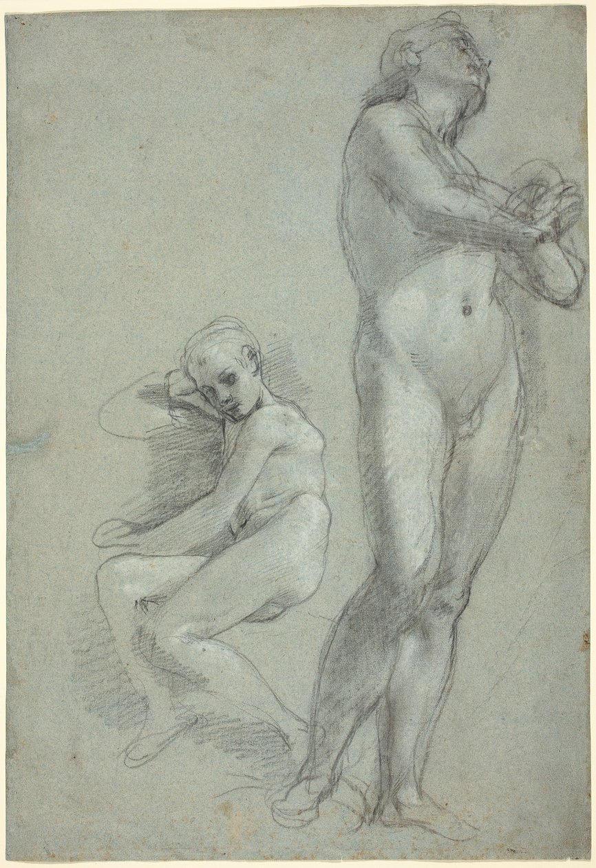 To nøgne unge [recto] af Federico Barocci