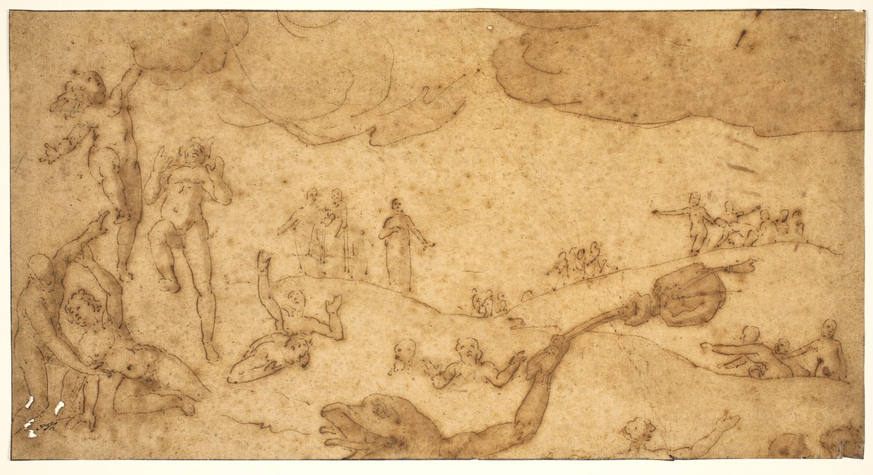Scene fra de gerriges Helvede af Federico Zuccaro