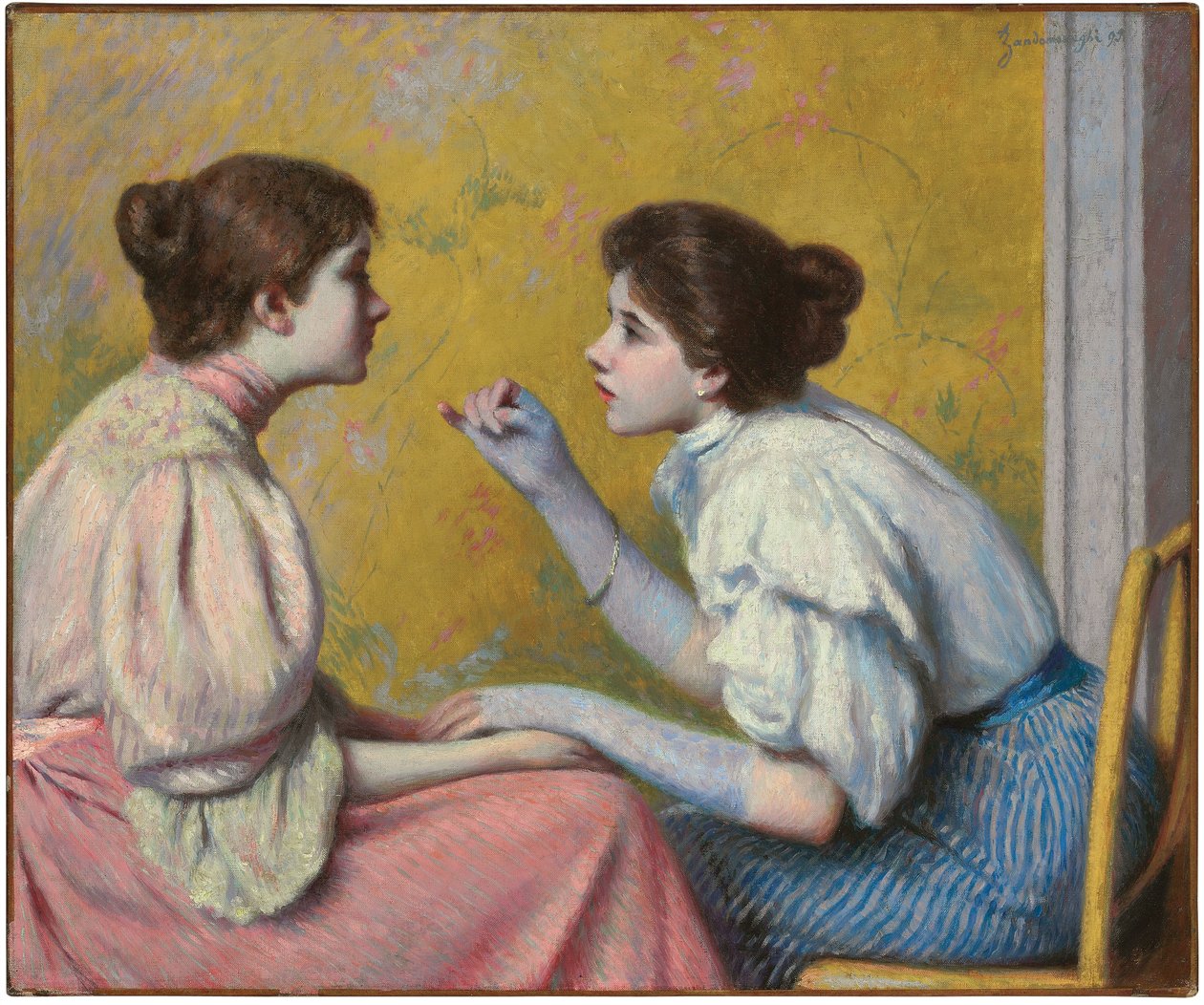 Interessant samtale, 1895 af Federigo Zandomeneghi