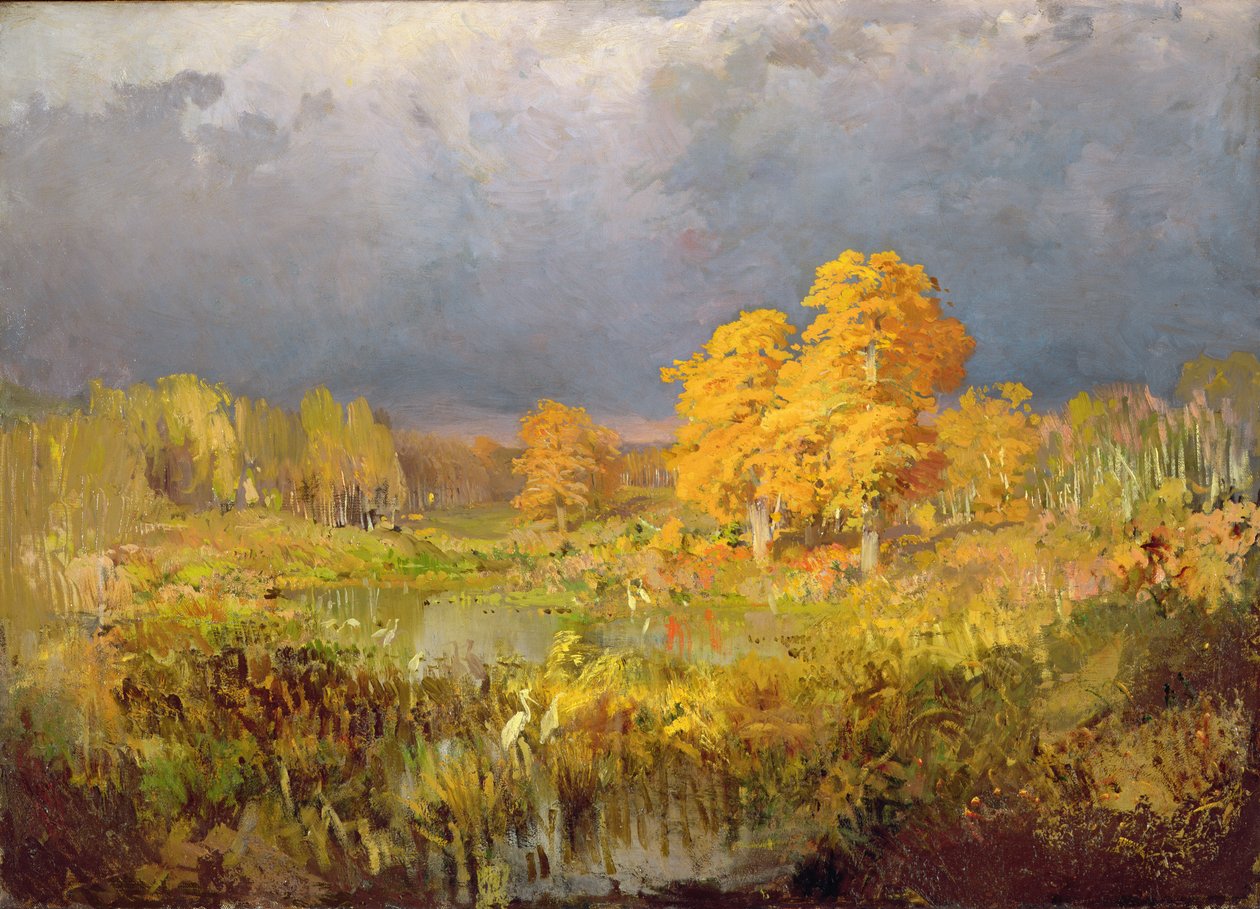 Skovsump i efteråret, c.1872 af Fedor Aleksandrovich Vasiliev