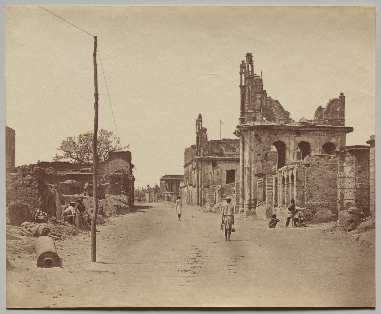 Cawnpore Road i Lucknow af Felice A. Beato