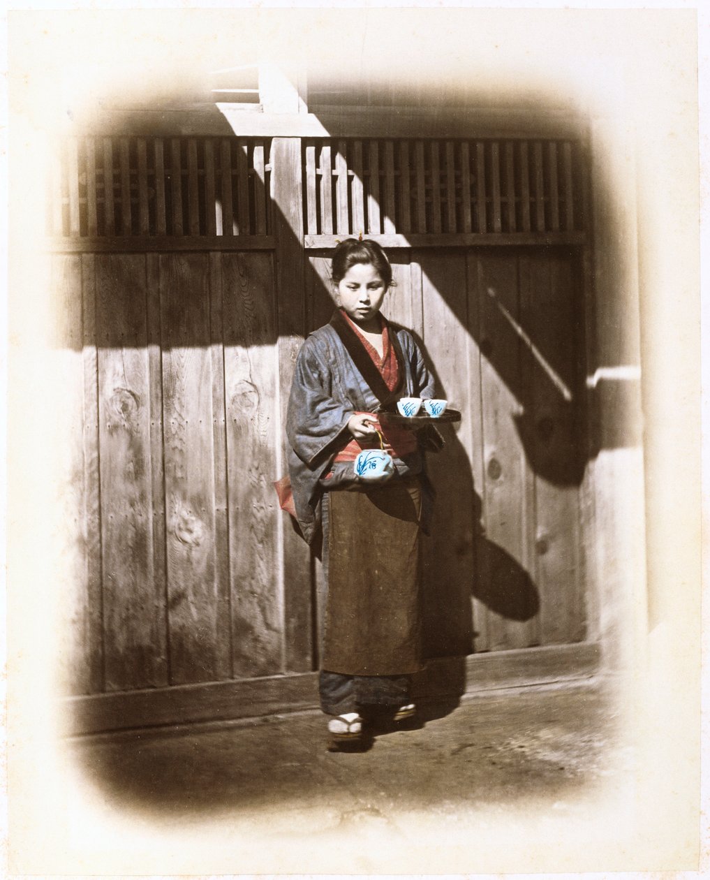 En Tearoom Servitrice, ca. 1868 af Felice Beato