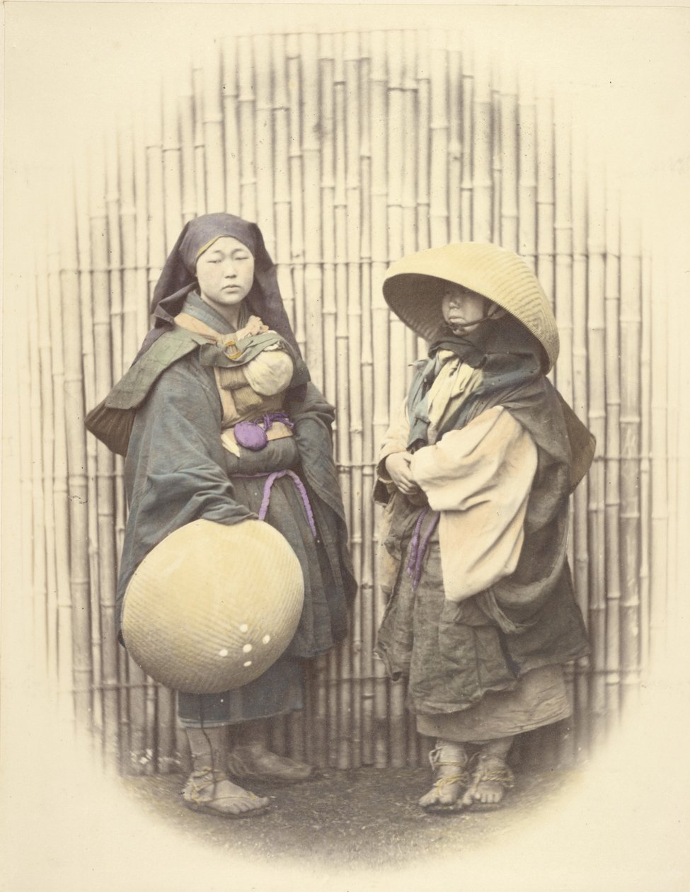 Mendicant-nonner af Felice Beato