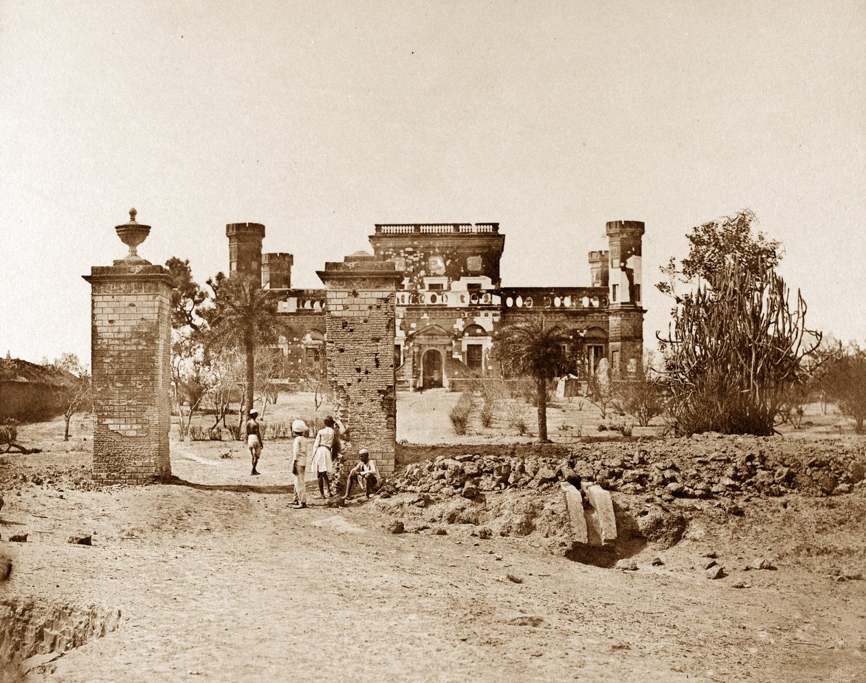 Mess House i det 32. regiment af Felice Beato