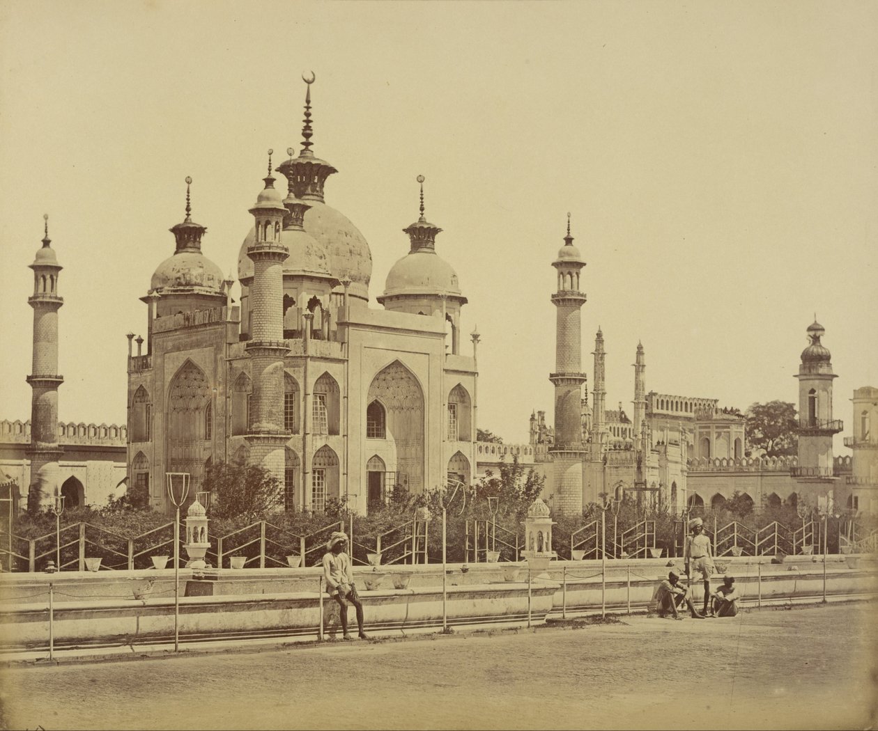 Moske i Hussainabad Imambara af Felice Beato