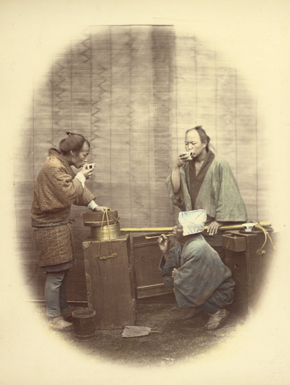 Saki sælger af Felice Beato