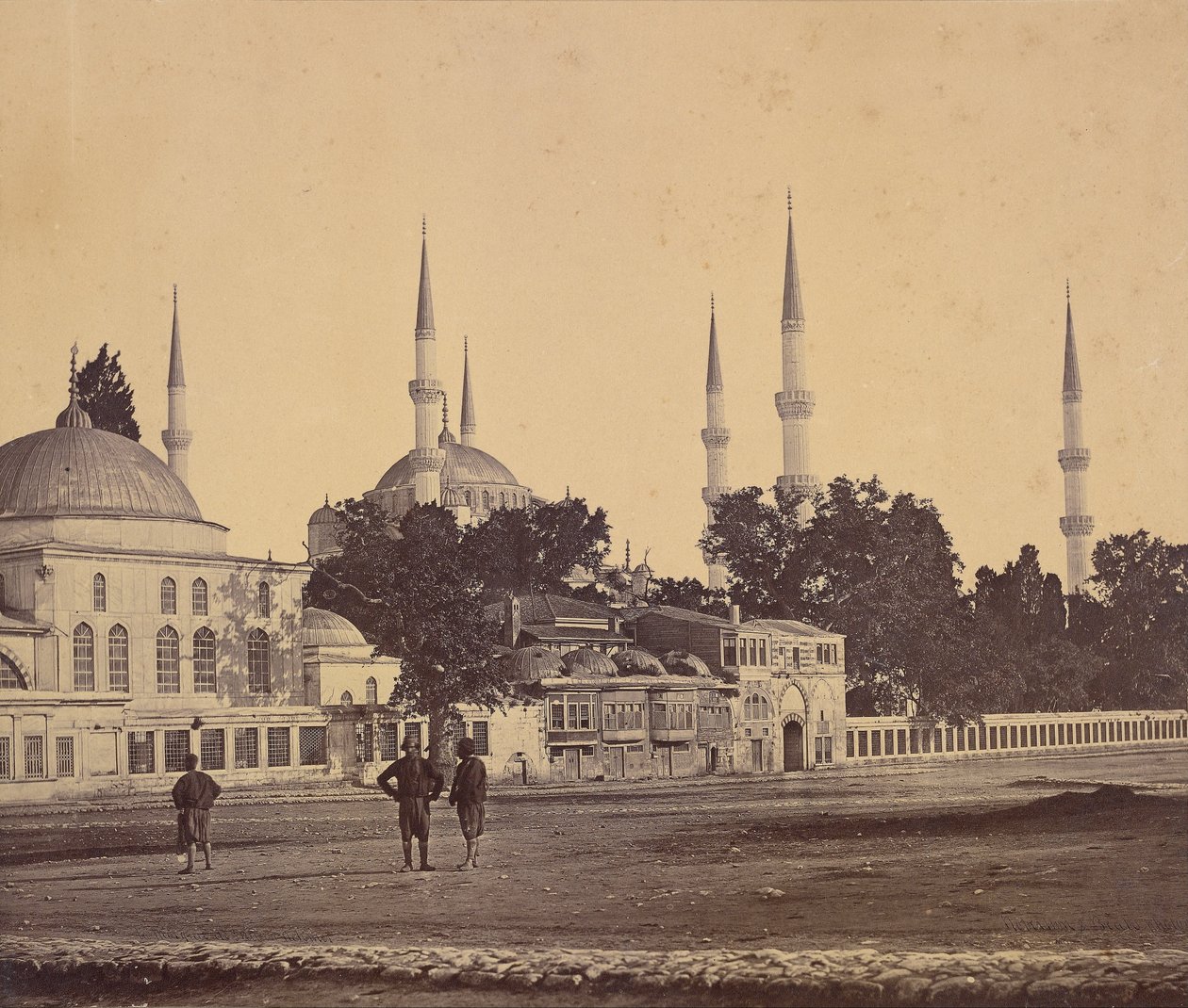 Sultan Ahmeds moske af Felice Beato