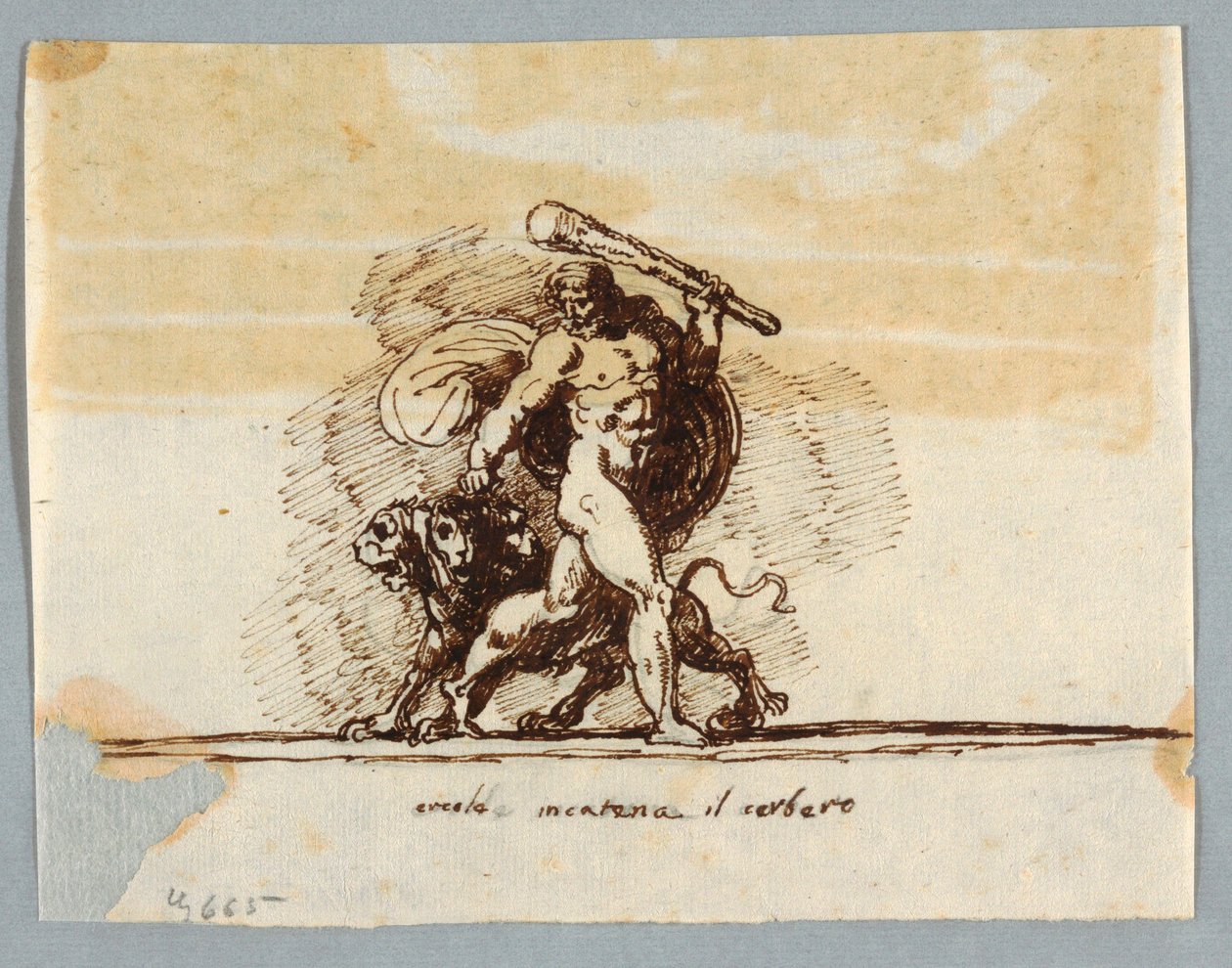Hercules og Cerberus af Felice Giani