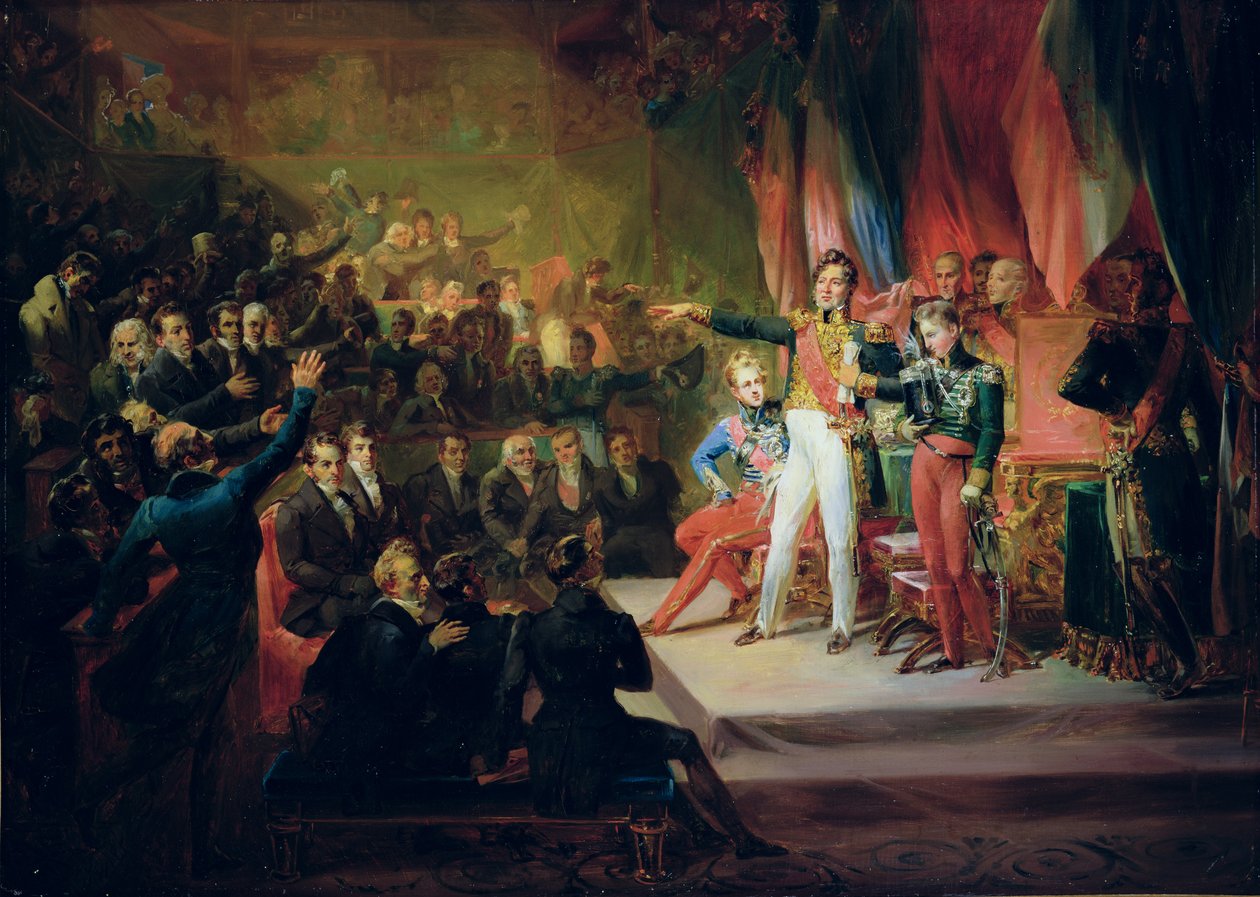 Indlæg af Louis-Philippe (1773-1850) 9. august 1830 af Felix Auvray