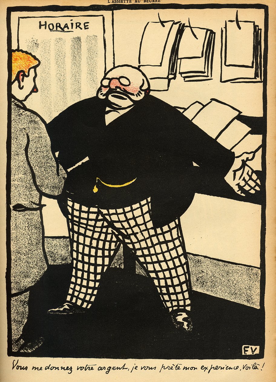 En forretningsmand og hans klient, fra 