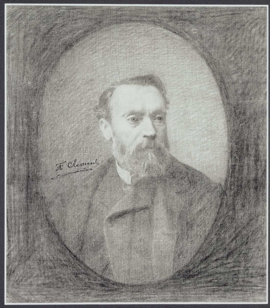 Selvportræt af Felix Auguste Clement