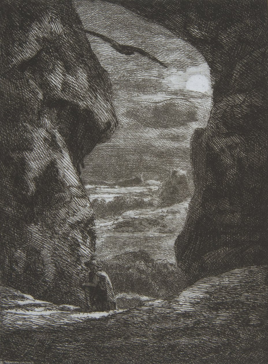 Farvel til Karpatz, 1857. af Felix Bracquemond