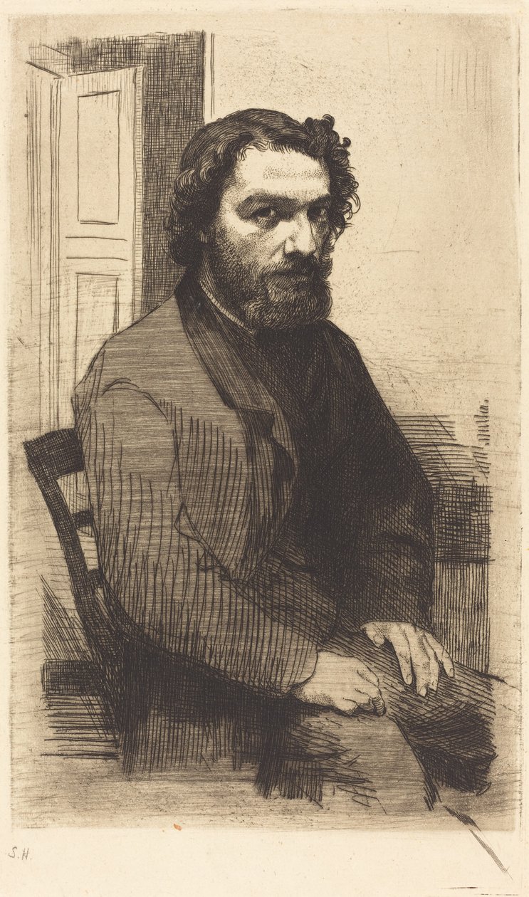 Alphonse Legros af Felix Bracquemond