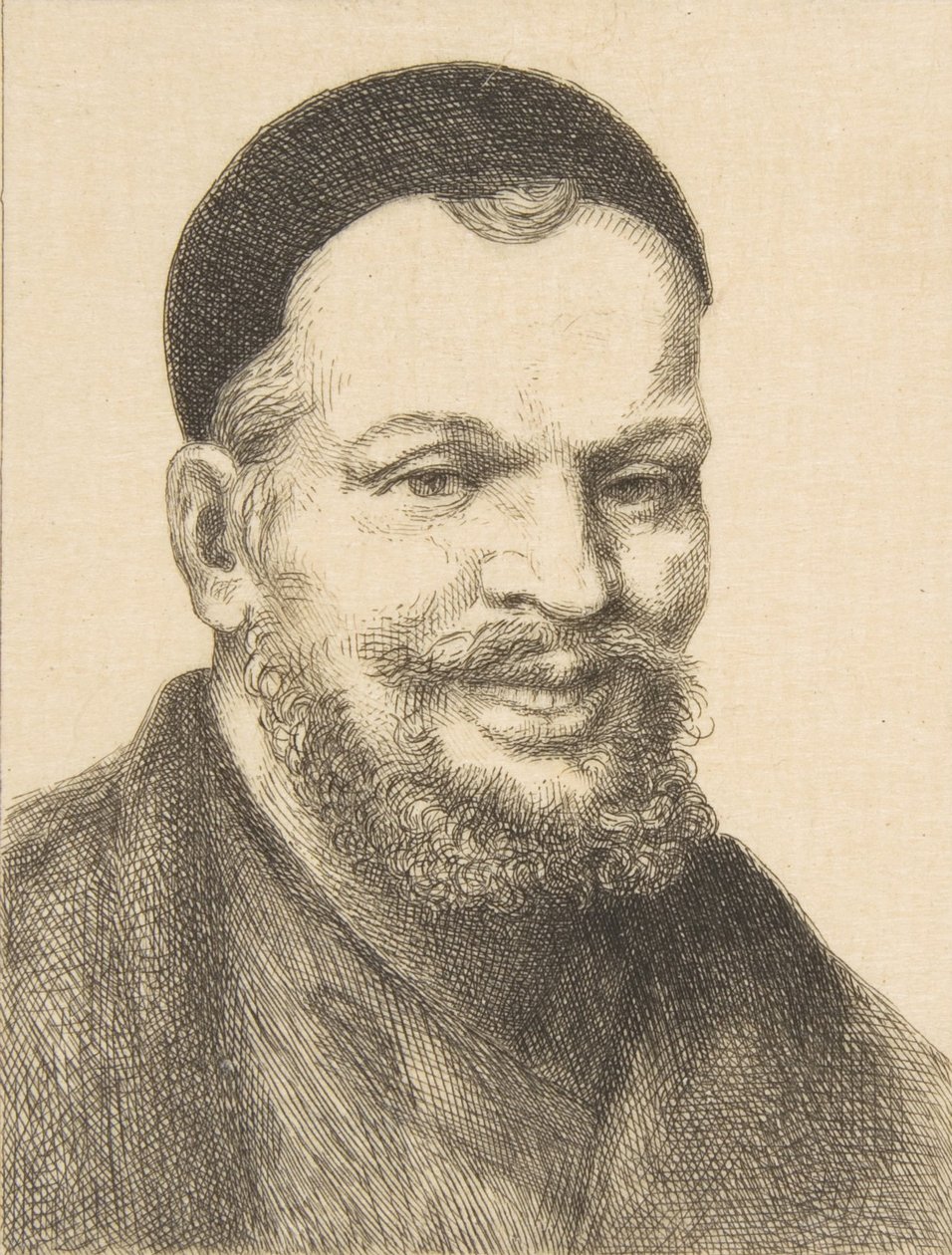 Portræt af Rabelais, 1868. af Felix Bracquemond