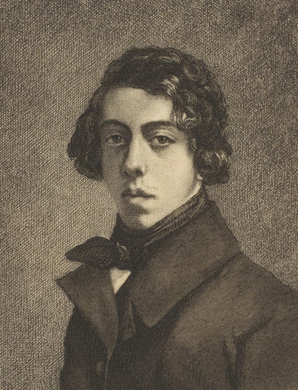 Portræt af Théodore Chassériau, 1893. af Felix Bracquemond