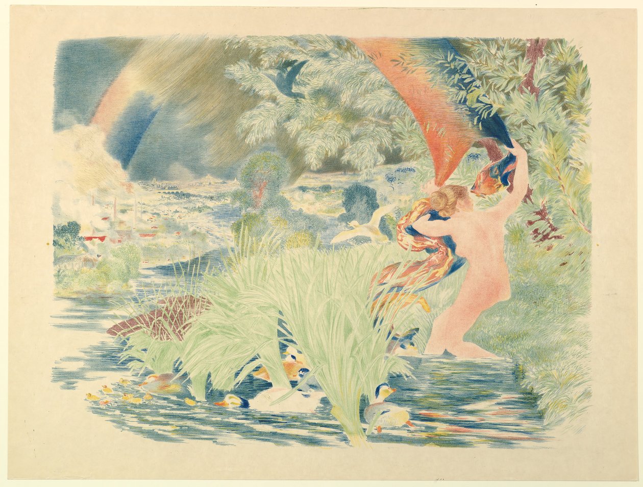 Regnbuen, 1893. af Felix Bracquemond