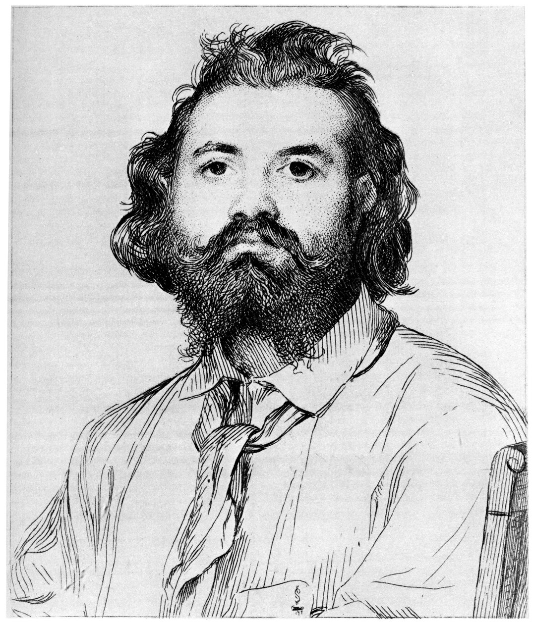Zacharie Astruc, c1850-1910 1924 af Felix Bracquemond