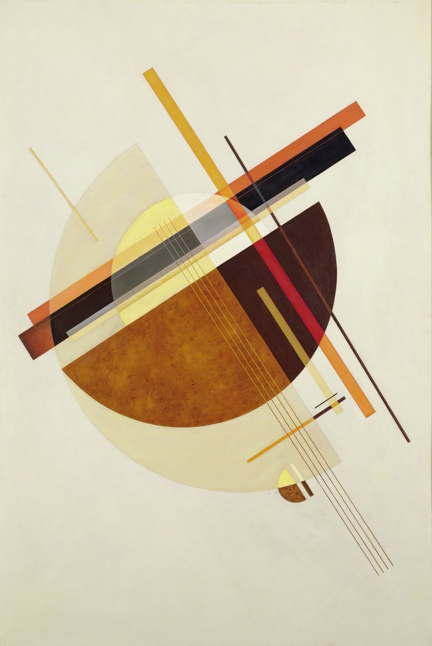 Komposition, ca. 1947-48 (olie på lærred) af Felix Del Marle