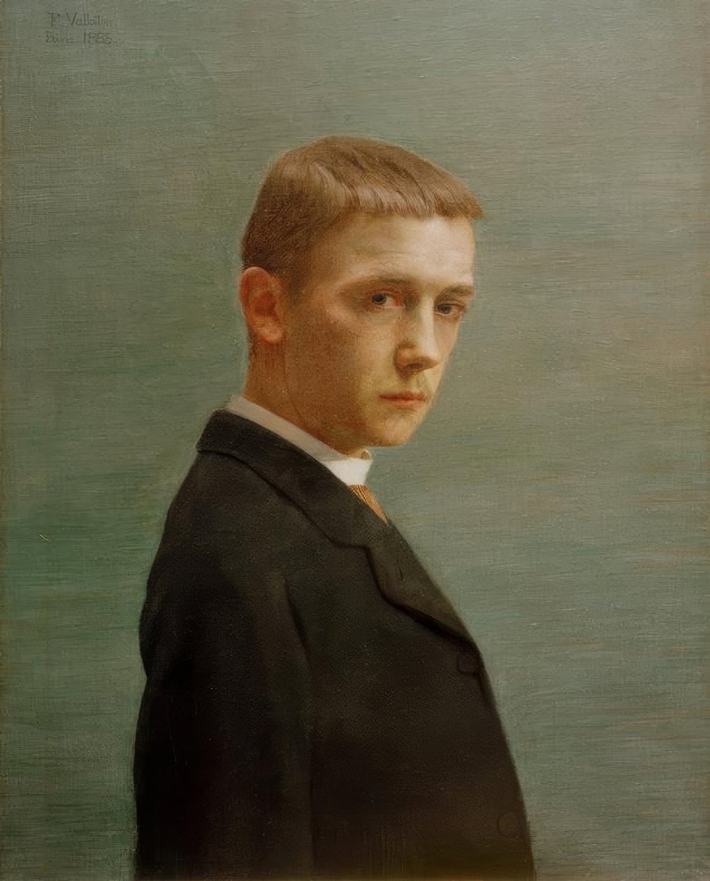 Selvportræt i en alder af tyve af Felix Edouard Vallotton