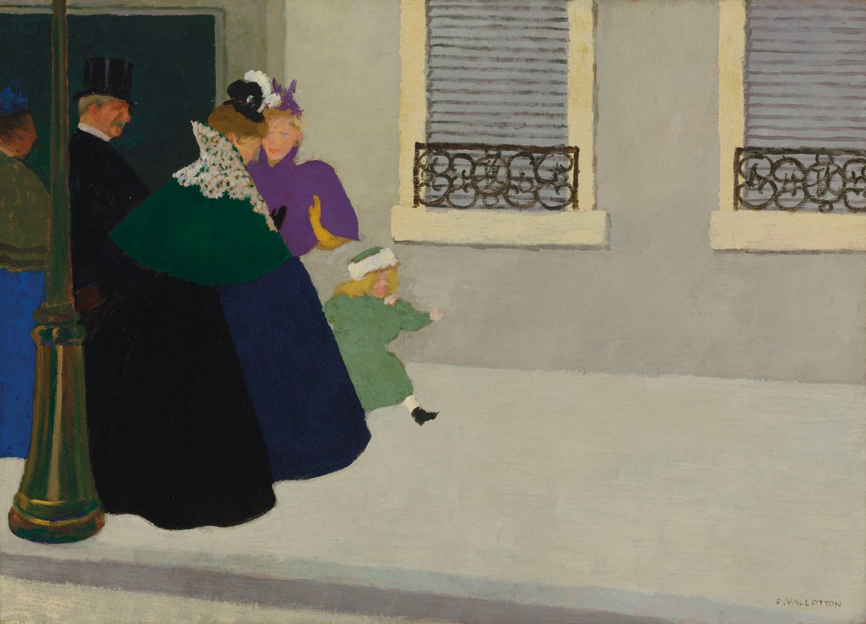 Ud at gå, ca. 1895. af Felix Edouard Vallotton