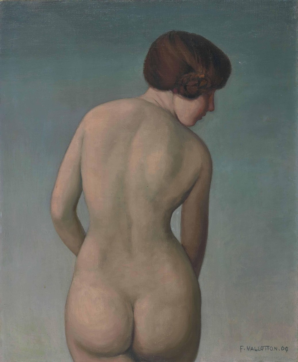 Nøgen kvinde bagfra, 1909. af Felix Edouard Vallotton