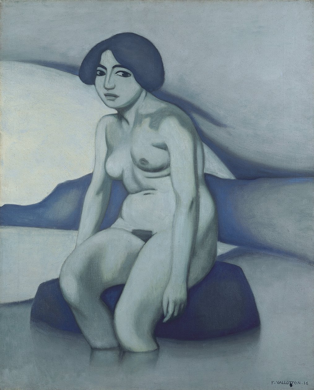 Grøn nøgen, 1916 af Felix Edouard Vallotton