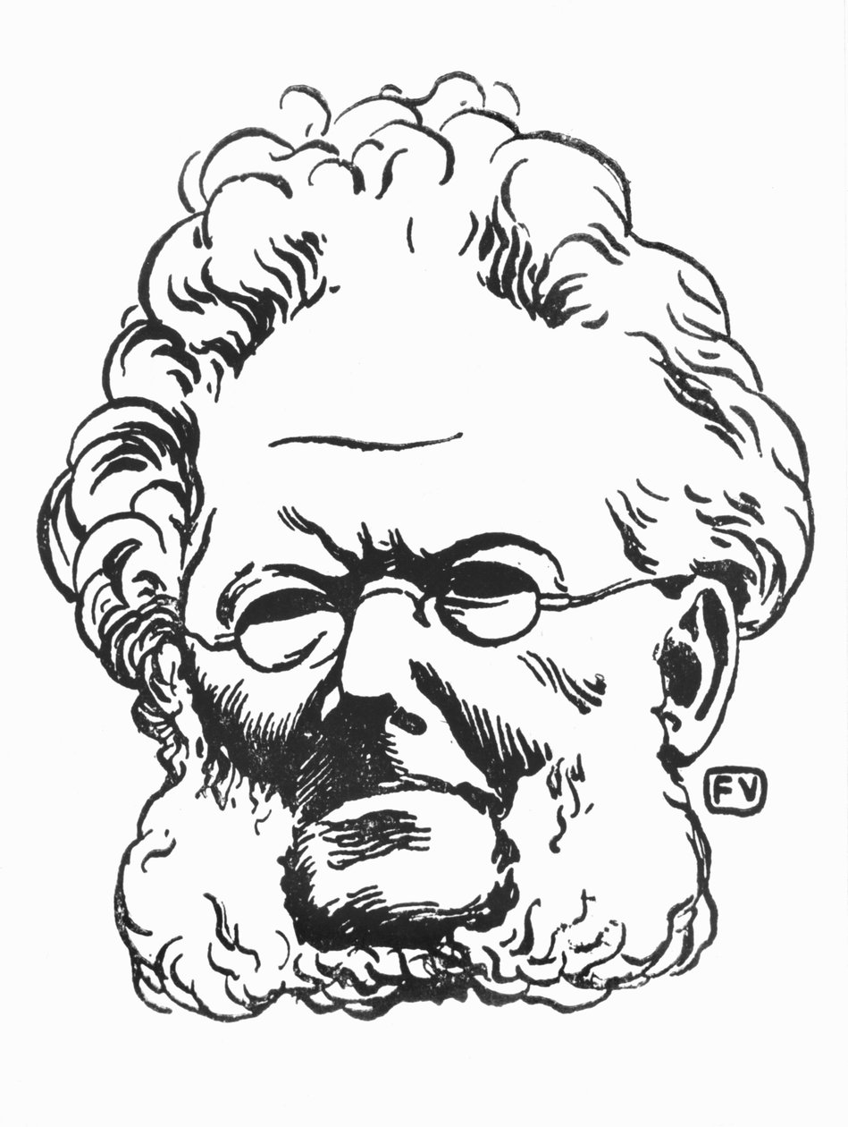 Henrik Ibsen (1828-1906) af Felix Edouard Vallotton