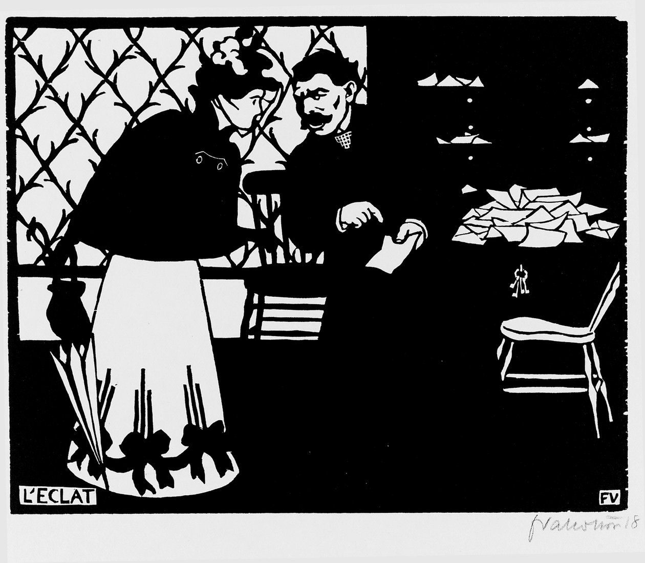 Skarven, 1898 af Felix Edouard Vallotton