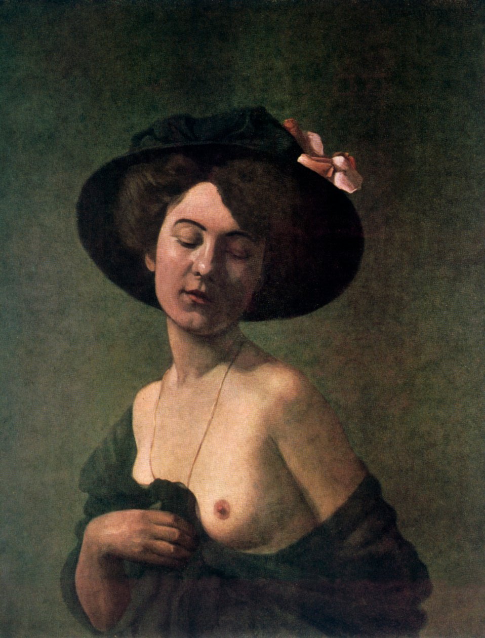 Lady in a Hat, 1908. af Felix Edouard Vallotton