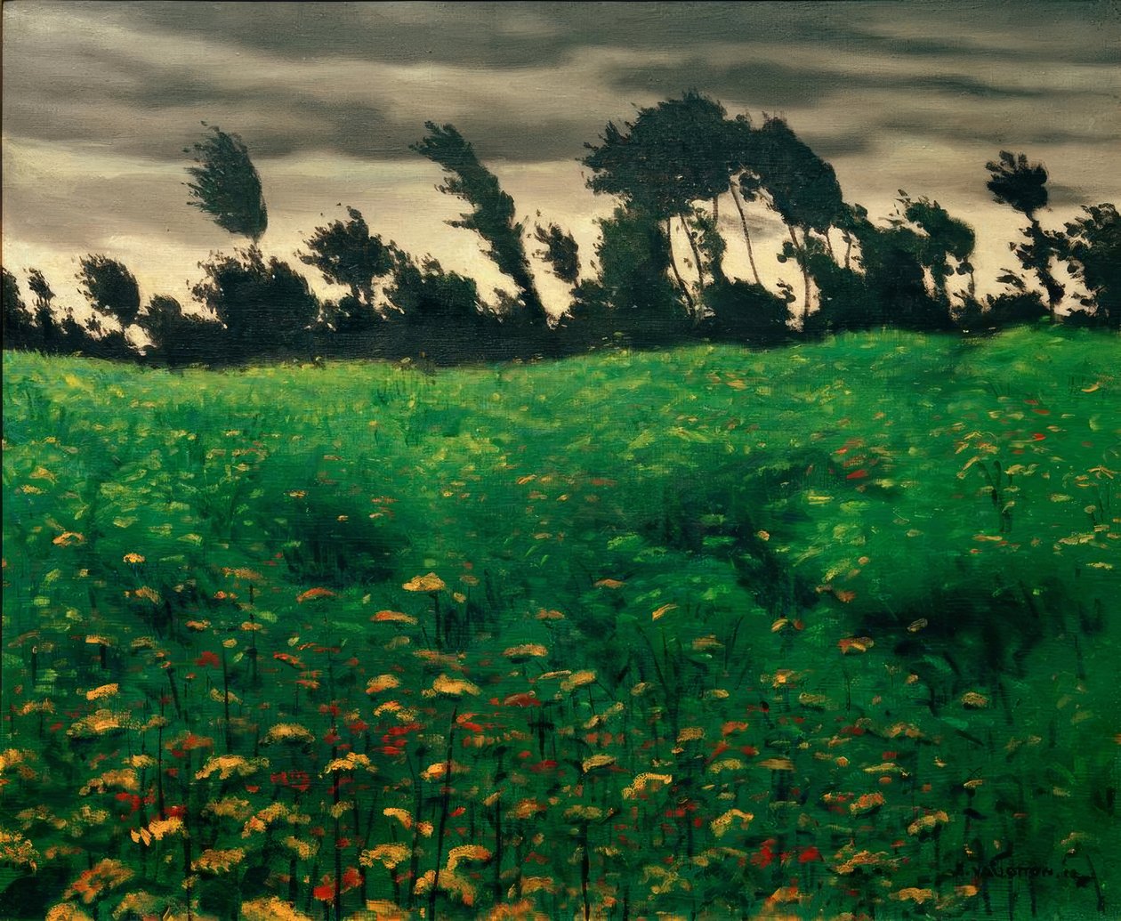 Den blomstrende mark af Felix Edouard Vallotton