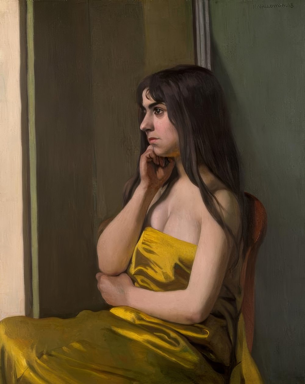 Det gule stof af Felix Edouard Vallotton