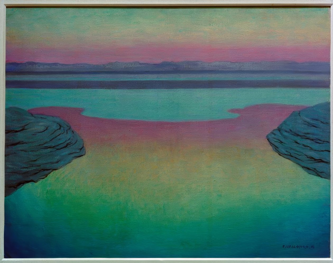 Stigende tidevand om aftenen af Felix Edouard Vallotton