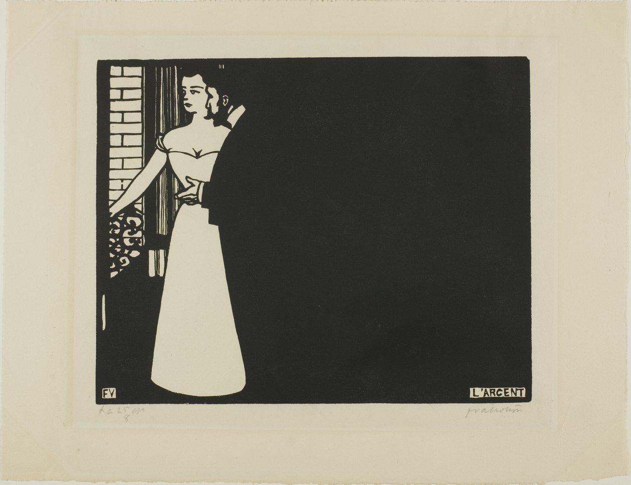 Penge, tallerken fem fra Intimacies af Felix Edouard Vallotton