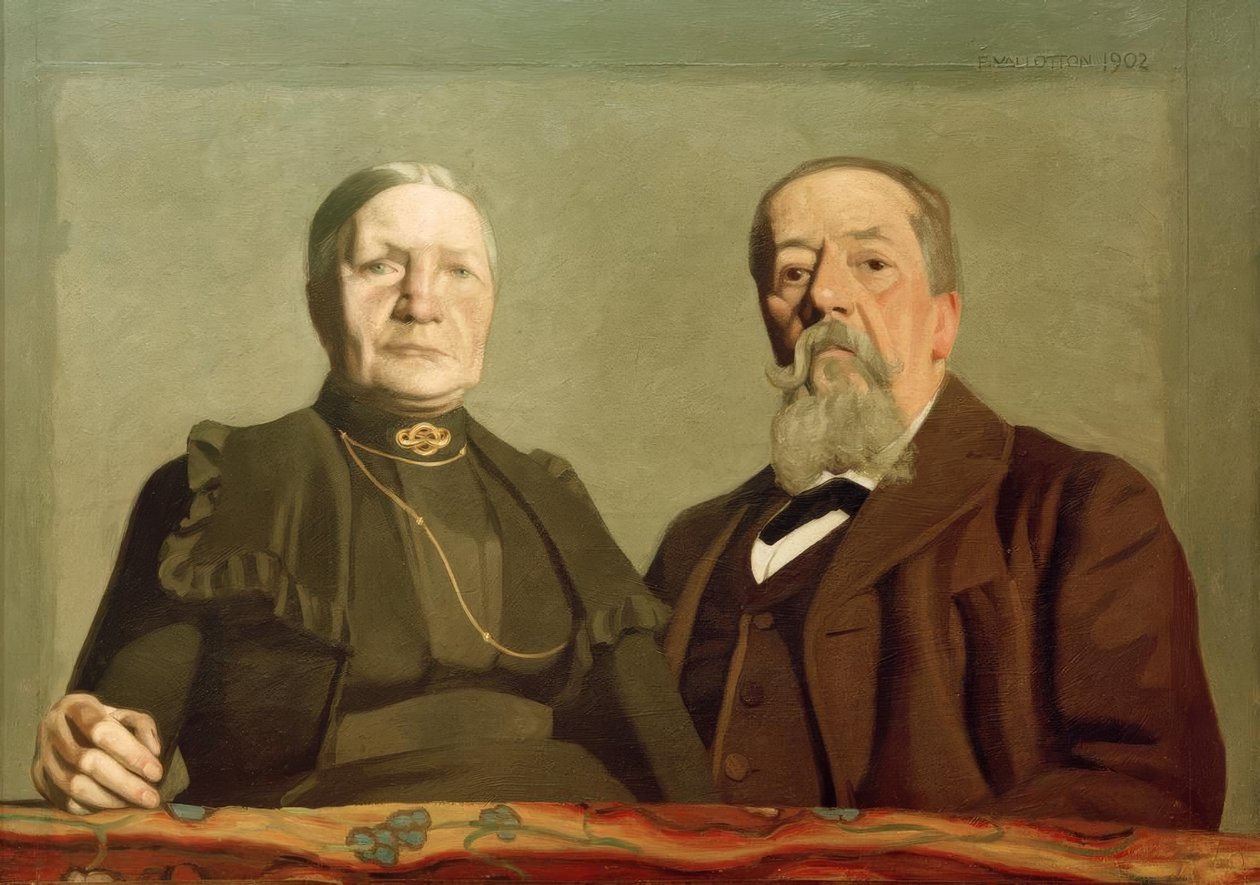 Portræt af mine forældre genforenet af Felix Edouard Vallotton