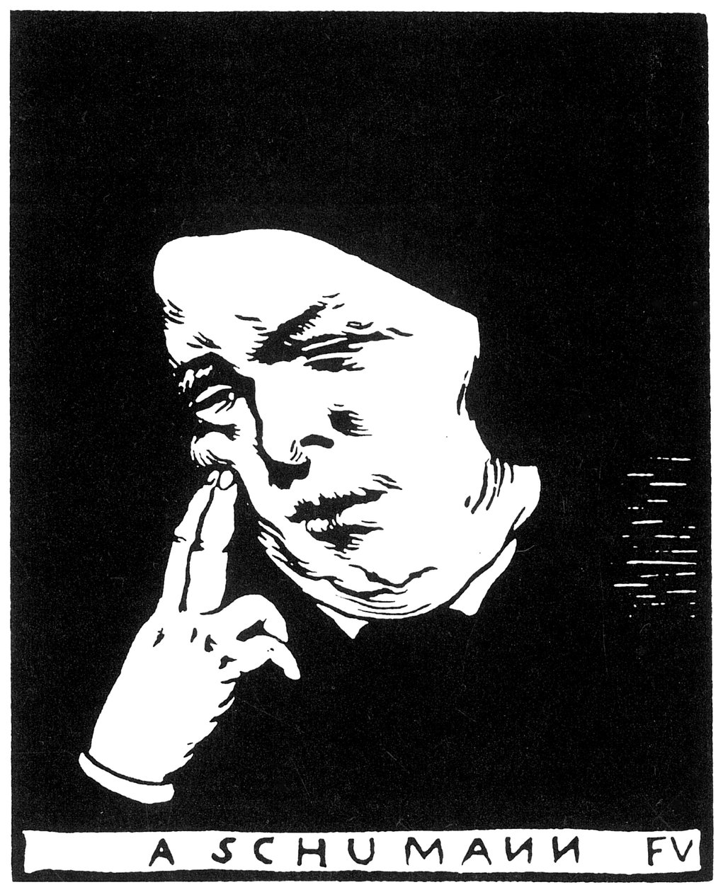 Robert Schumann 1810-1856, 1893. af Felix Edouard Vallotton