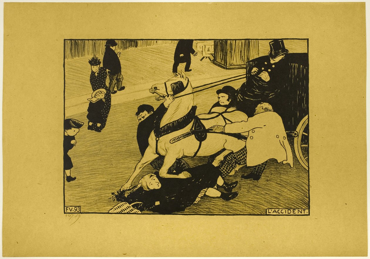 Ulykken af Felix Edouard Vallotton
