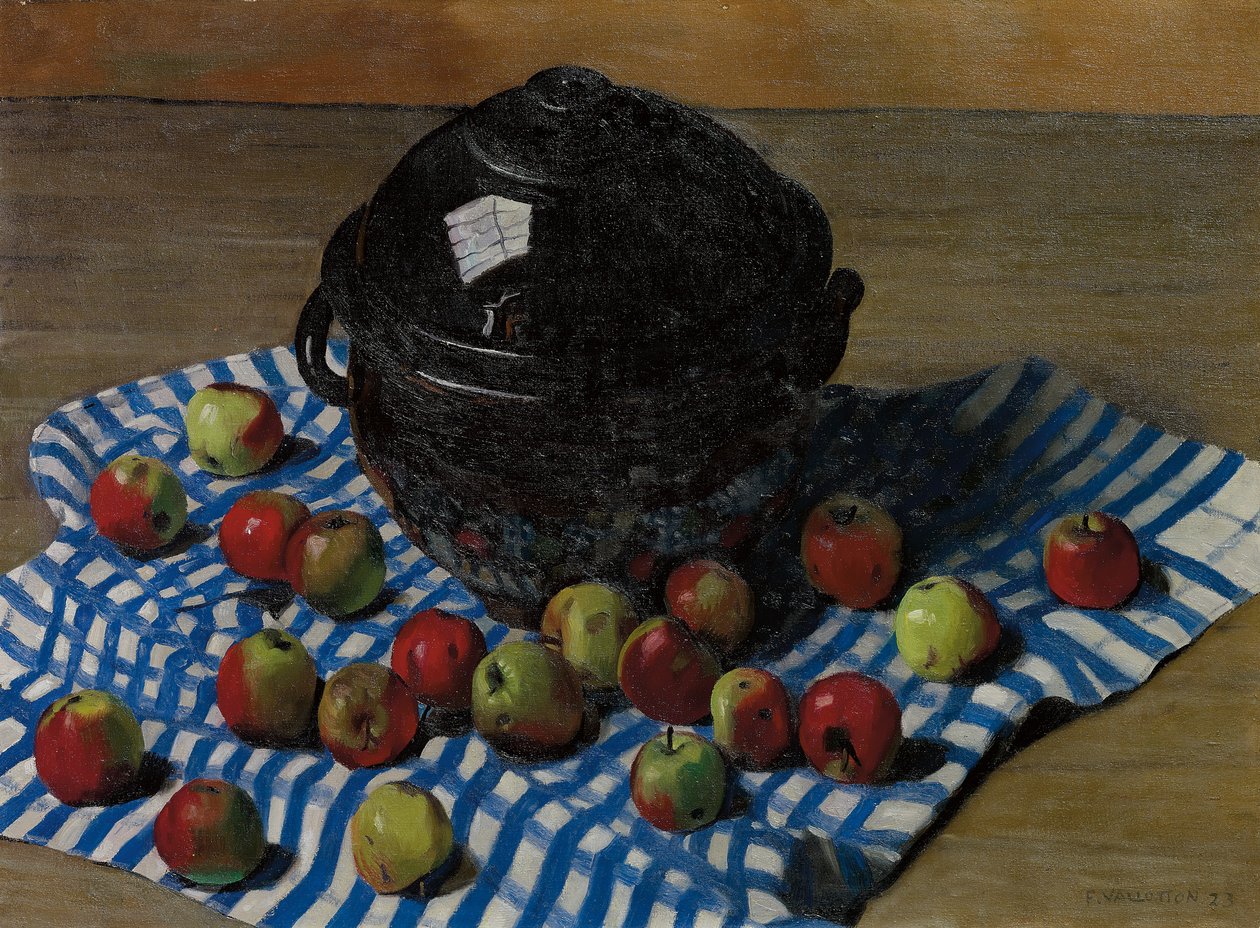 Den sorte soupiere, 1923 af Felix Edouard Vallotton