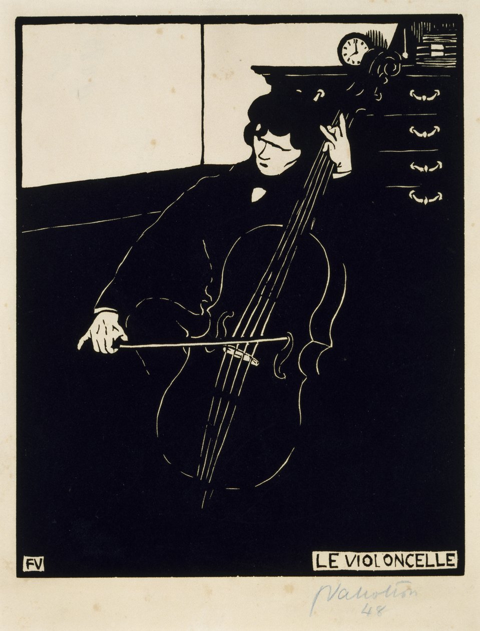 Cello af Felix Edouard Vallotton