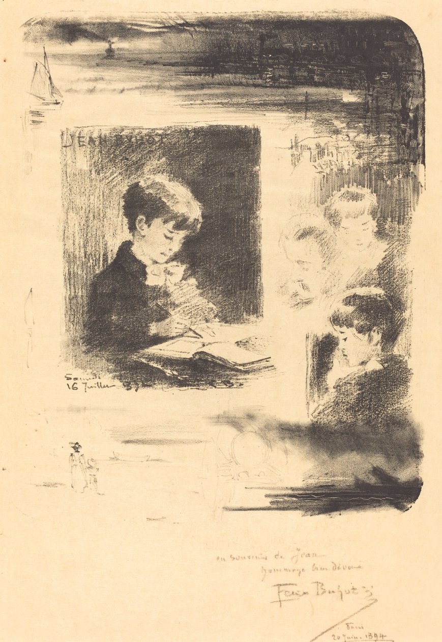 Børnetegning Børnetegning, 1894. af Felix Hilaire Buhot