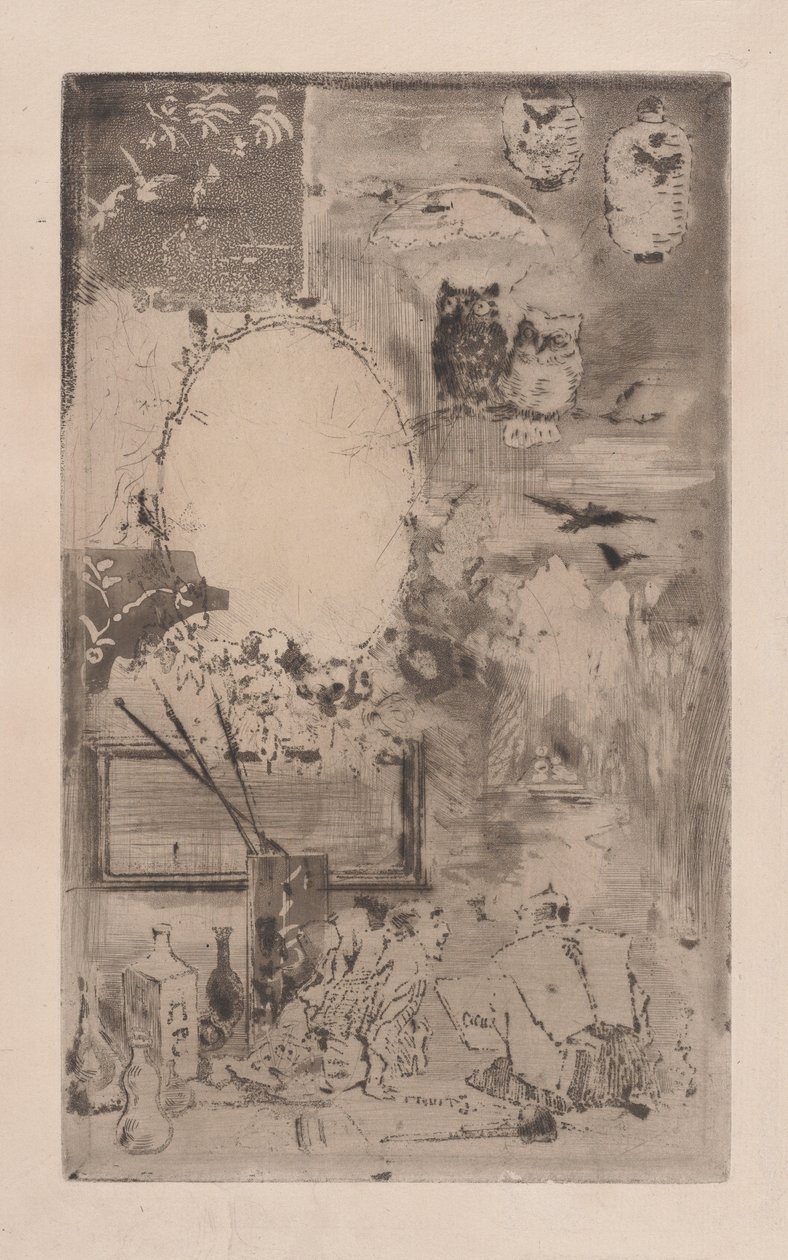 Japansk dåb, 1860-98. af Felix Hilaire Buhot