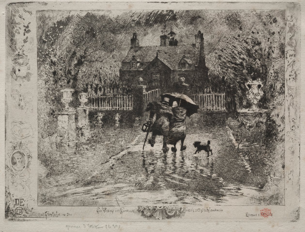 Landnaboerne, 1879-1880. af Felix Hilaire Buhot