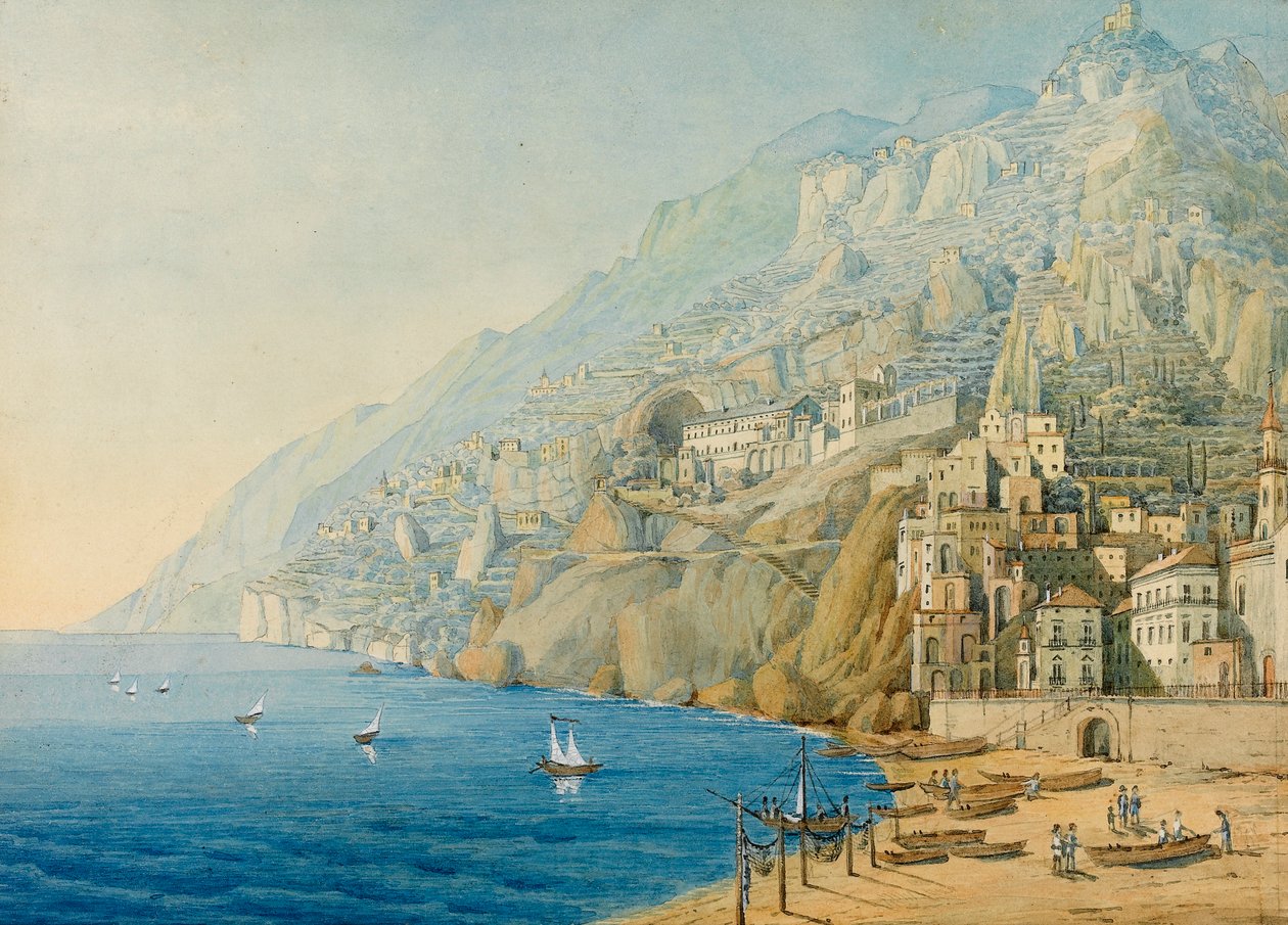 Amalfikysten, 1839. af Felix Mendelssohn Bartholdy
