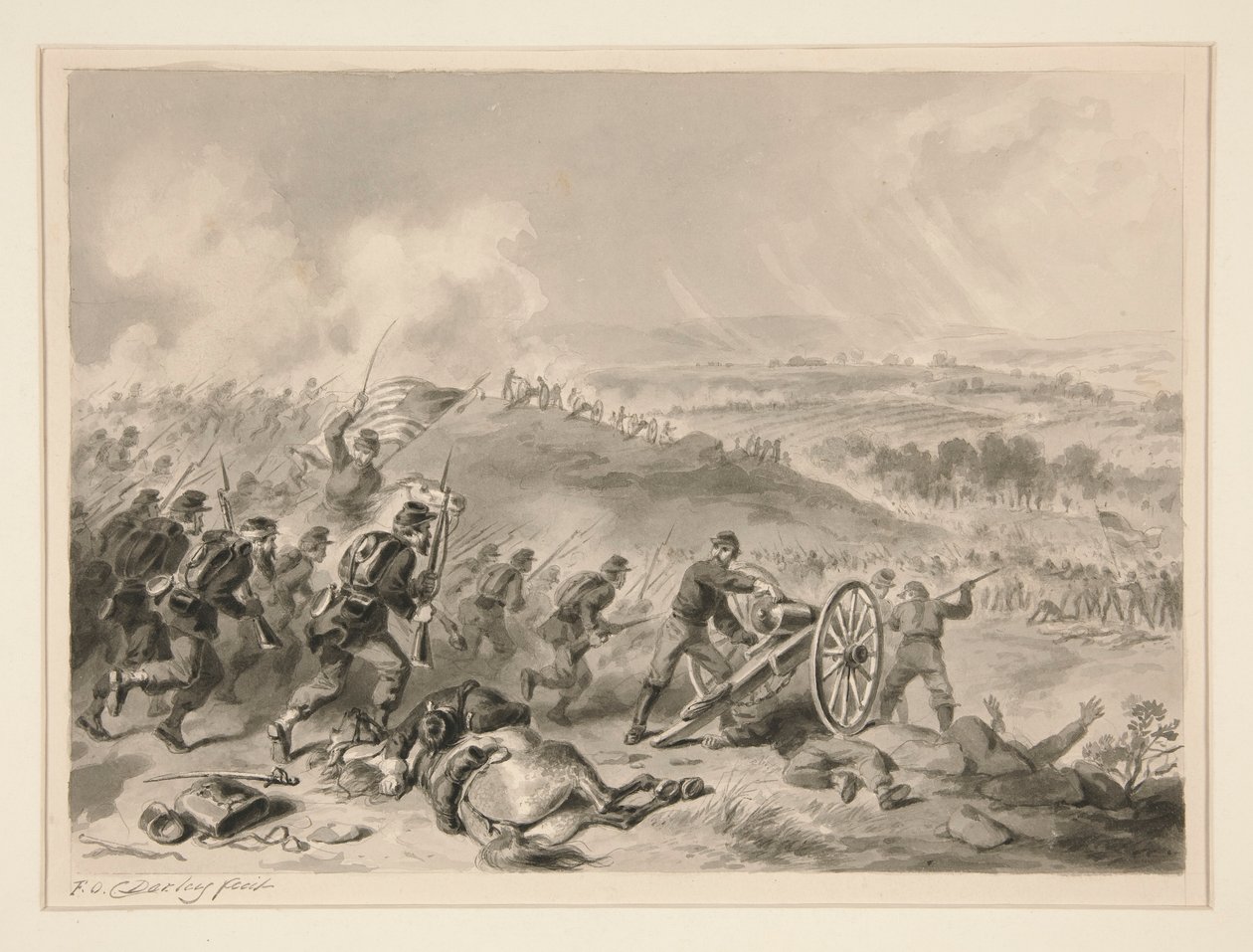 Slaget ved Gettysburg af Felix O. C. Darley