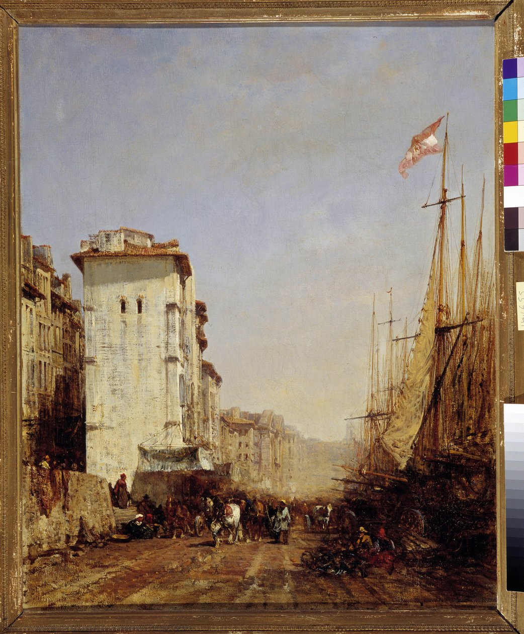 Havnehavn i Marseille af Félix Ziem