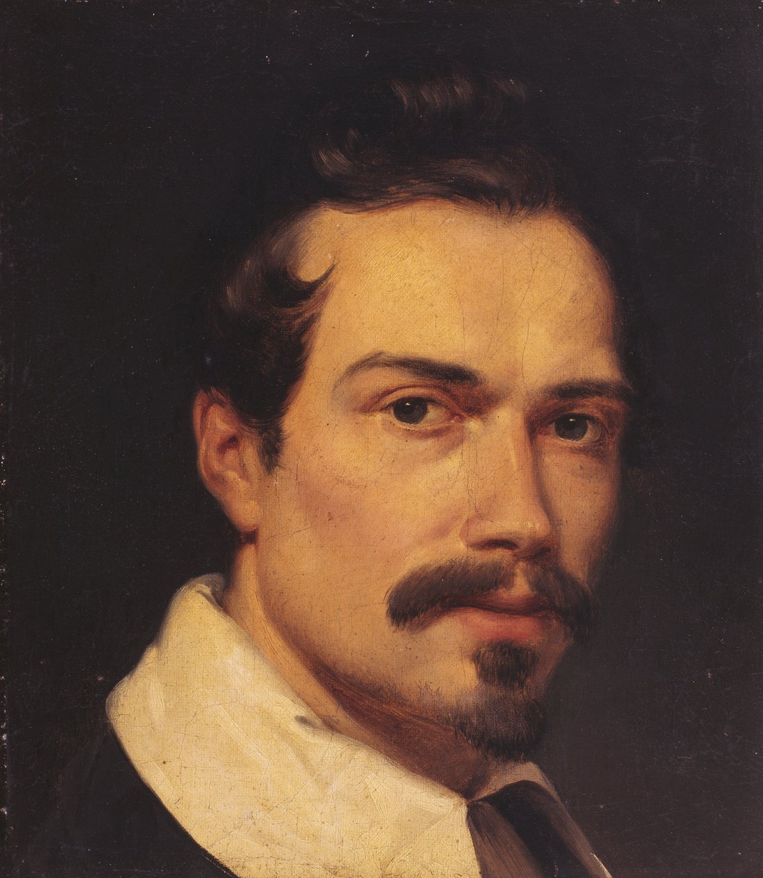 Selvportræt (olie på lærred) af Felix de Vigne